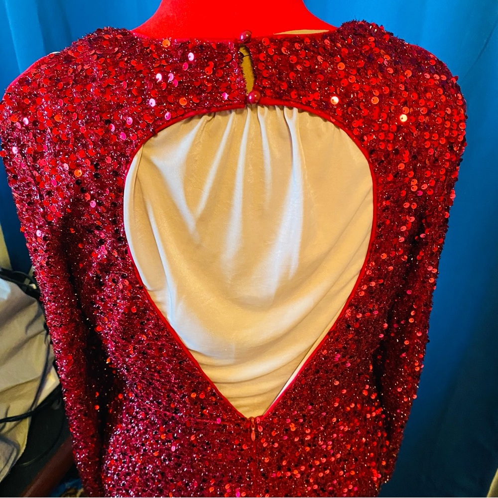 NWOT Red Cocktail dress NWOT - Picture 5 of 11